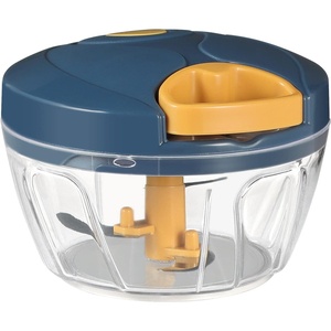image:imageCambom Manual Food Chopper Vegetable Cutter Hand String Vegetable Chopper Onions Cutter for Vegetable Fruits Nuts BPA Free Food Safe Material 900ml GreyYellow